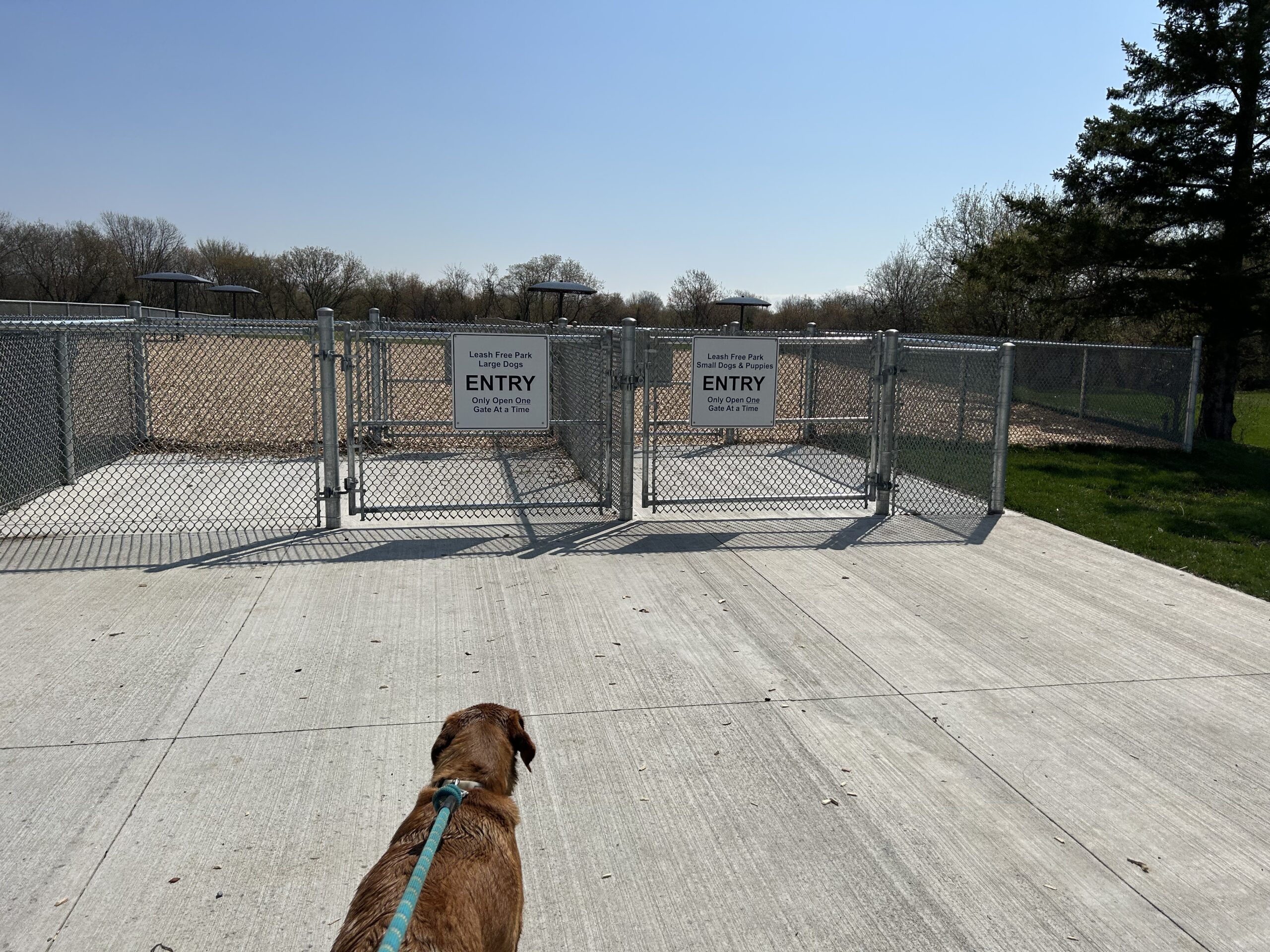 Oshawa Cordova off leash dog park entrance