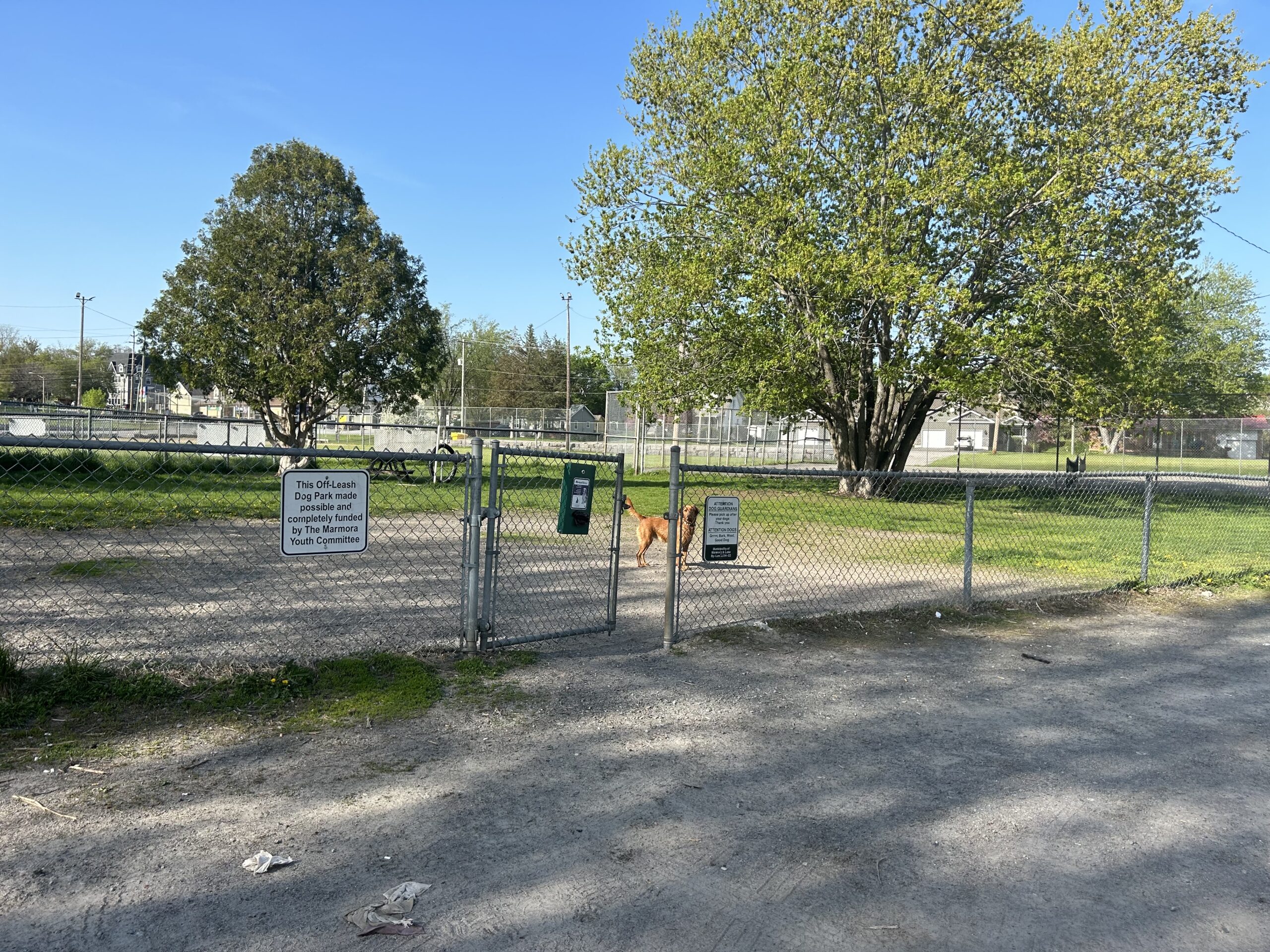 Marmora dog park - entrance gate