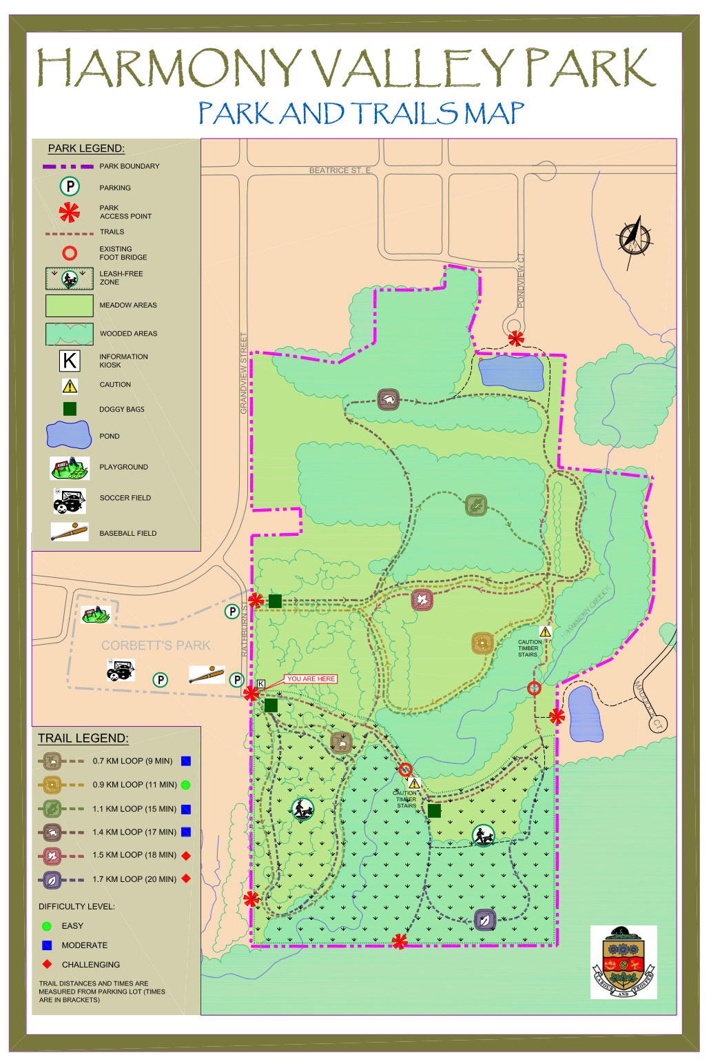 Map of Harmony Dog Park