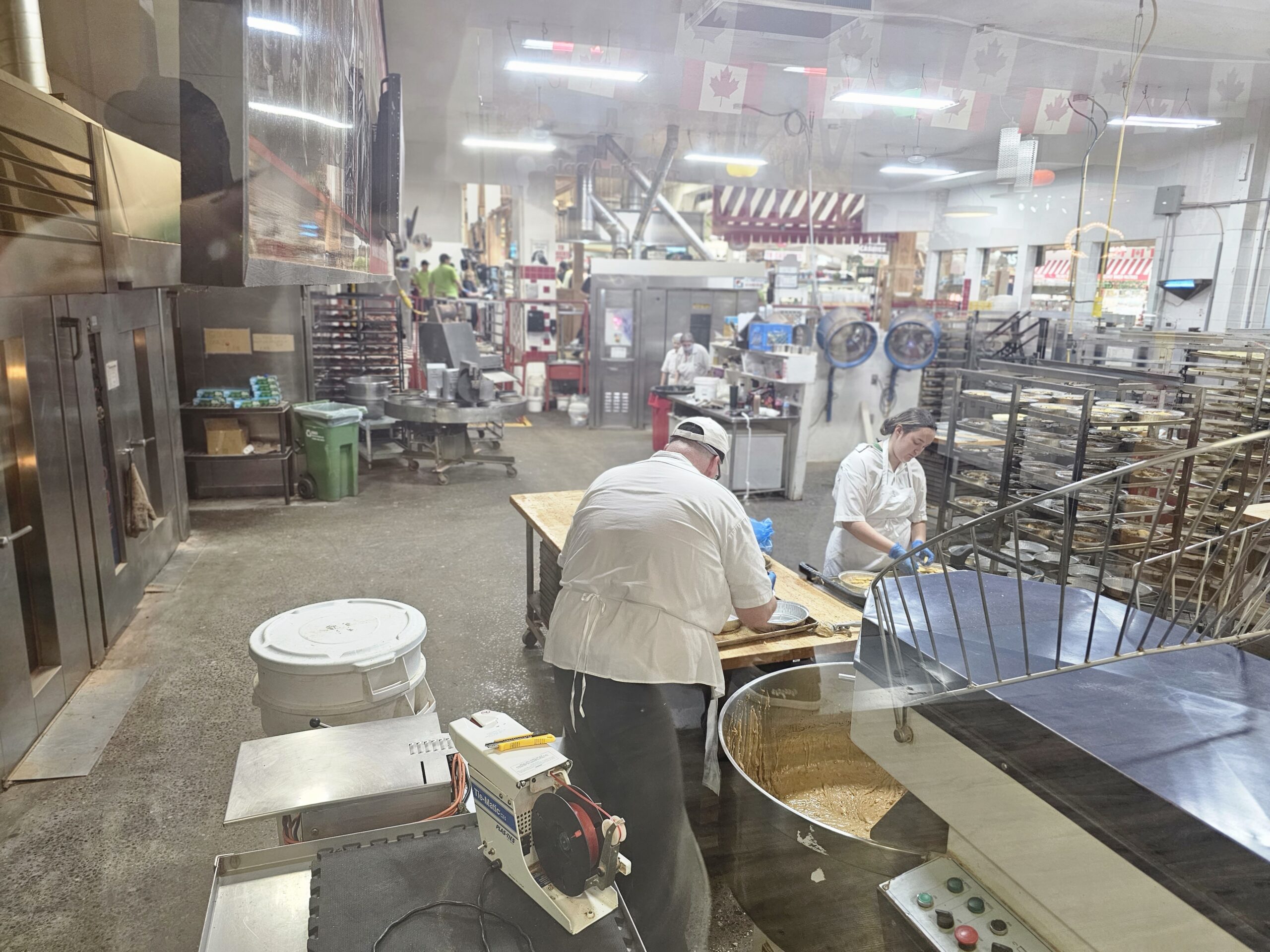 Bakers at work in the Bakery at the Big Apple